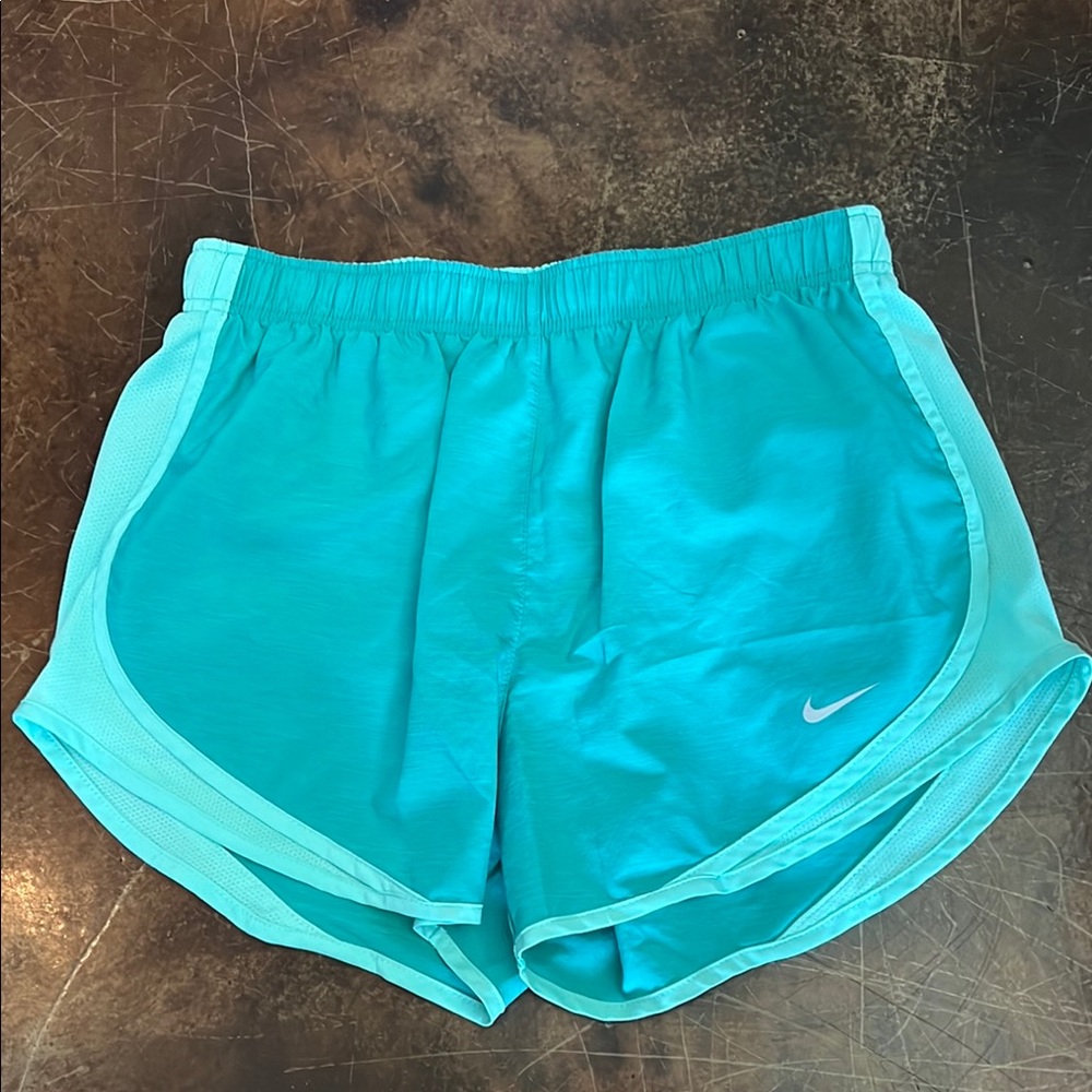 Women’s Nike running shorts teal seafoam. Size Medium.